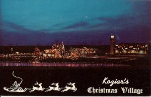 Bernville PA Koziar's Christmas Village Xmas a7 Pennsylvania 1950s Roadside