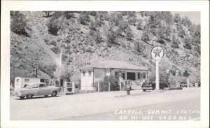 Nevada Roadside Texaco Gas Station Carroll Summit Station US 50 Postcard