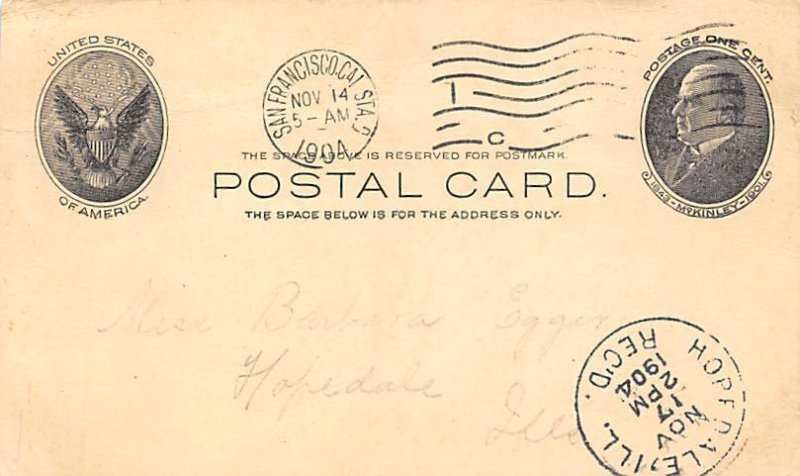 Postal Cards, Late 1800's 1904 