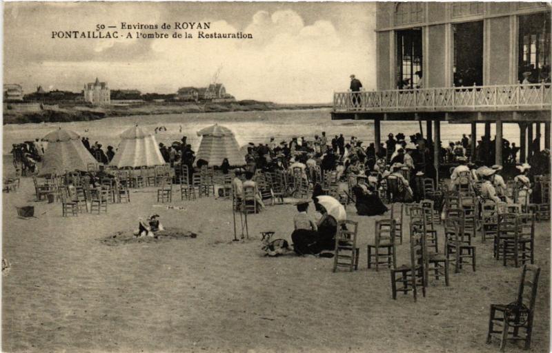 CPA PONTAILLAC - Env. de ROYAN - A l'ombre de la Restauration (480636)