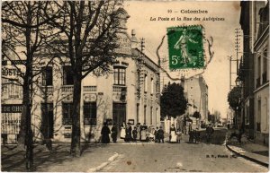 CPA AK COLOMBES - La Poste et la Rue des Aubépines (987037)