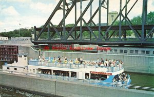 Mississippi River Excursion Boat Thunderbird at Dam No 15 at Davenport Iowa