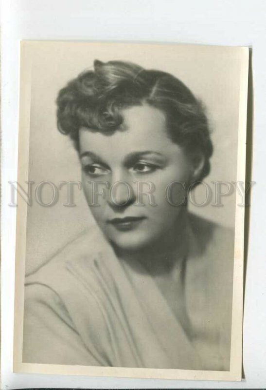 3185089 USSR MOVIE STAR MARETSKAYA Lenfotohudozhnik 1954 year