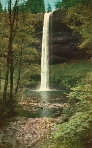 Vintage Postcard Silver Creek Falls Waterfalls State Park Portland Oregon OR