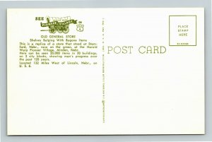 Minden NE- Nebraska, Old General Store, Pioneer Village, Chrome Postcard