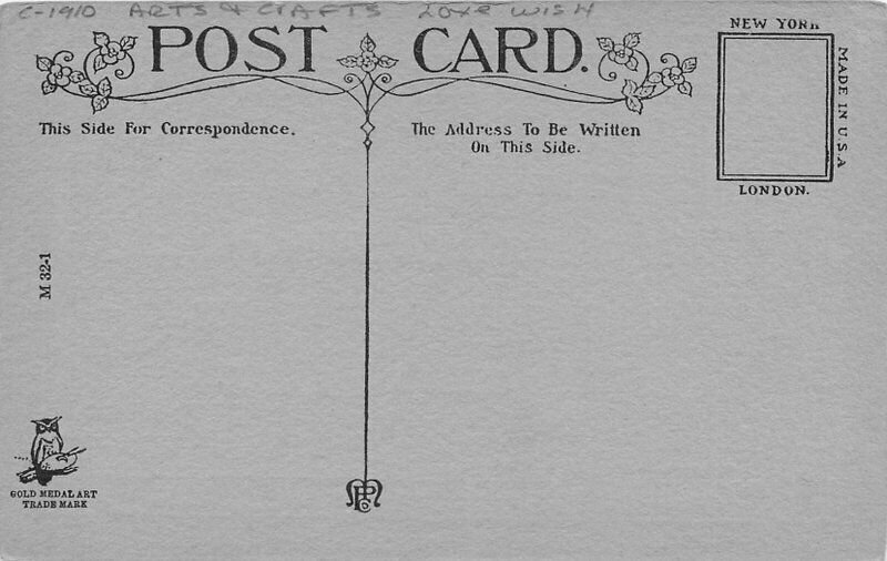 Arts Crafts Love Wish Artist impression C-1910 Postcard 20-145