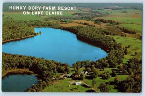 c1950's Hunky Dory Farm Resort On Lake Clair Balsam Lake Wisconsin WI Postcard