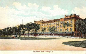 CHICAGO, Illinois IL      DEL PRADO HOTEL     ca1910's Vintage Postcard 