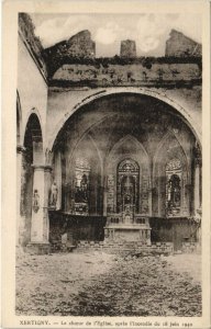 CPA XERTIGNY Le cheur de l'Église apres l'incendie du 18 juin 1940 (151692)