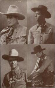 Cowboy Actors 4in1 Exhibit Arcade Card R Arlen G Montgomery J Newill