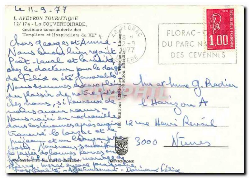 Modern Postcard The Tourist Aveyron La Couvertoirade old comanderie Templar a...