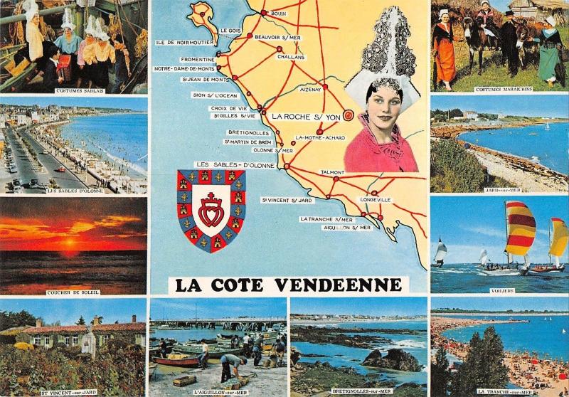 BR53285 La cote Vendeenne map cartes geographiques      France