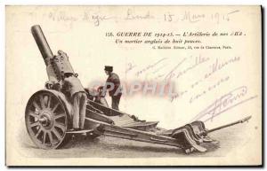 Old Postcard Army Artillery An English mortar eight inches