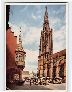 Postcard Münster mit Kaufhauserker, Freiburg, Germany