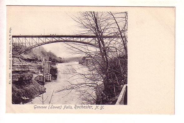 Genesee Lower Falls, Bridge, Rochester, New York, National Art Views