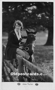 Alma Taylor Theater Actor / Actress Writing on back 