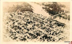 1940's ALBANY, OREGON Birdseye View RPPC Postcard 2340