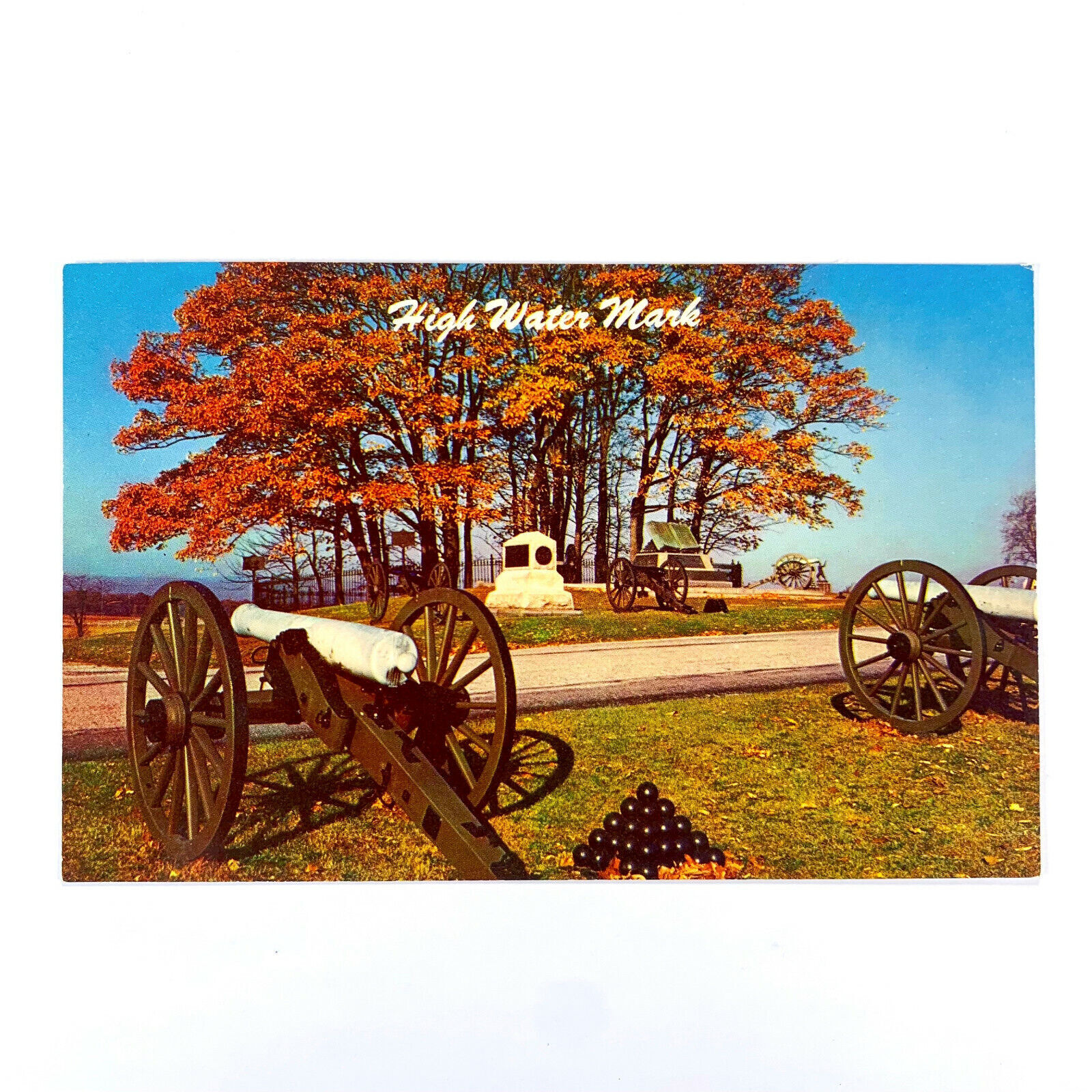 Postcard Pennsylvania Gettysburg PA High Water Mark Pickett Charge