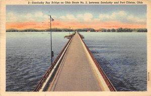 Sandusky Bay Bridge, Ohio Route No. 2 between Sandusky and Port Clinton - San...