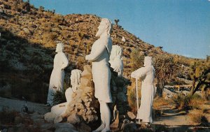 YUCCA VALLEY CALIFORNIA~DESERT CHRIST PARK-29 PALMS HWY-RELIGION~1959 POSTCARD