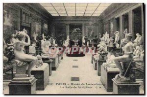 Old Postcard Paris Musee du Luxembourg Sculpture Center