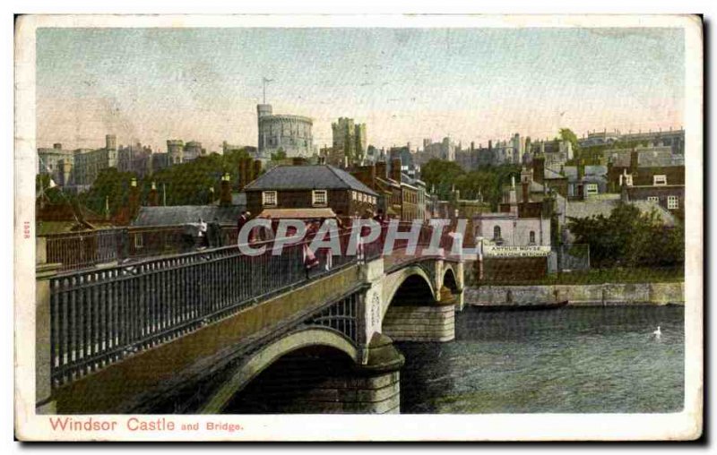 Postcard Old Windsor Castle And Bridge