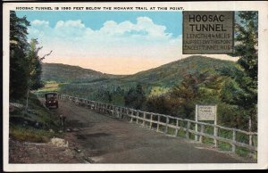 MA Hoosac Tunnel below The Mohawk Trail at this point with old car - WB