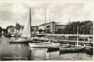 Sweden Strömstad Södra Hamnen Vintage RPPC 03.98