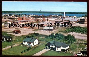 h5222 - MOOSONEE Ontario Postcard 1960s Birds Eye View. Cochrane District