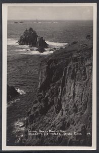 Cornwall Postcard - Armed Knights & Longships Lighthouse, Land's End RS10398