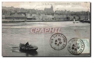 Old Postcard Boulogne Sur General view sea