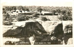 c1950 RPPC Postcard 109. Sun Temple, Mesa Verde CO Native American Site Unposted