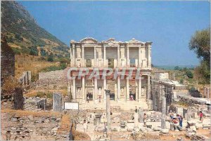 Postcard Modern Turkey Ephesus The library of Celsus