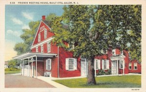 Friends Meeting House, Salem, N.J., Early Postcard, Used in 1943