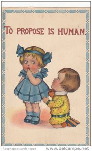 Young Children To Propose Is Human 1914