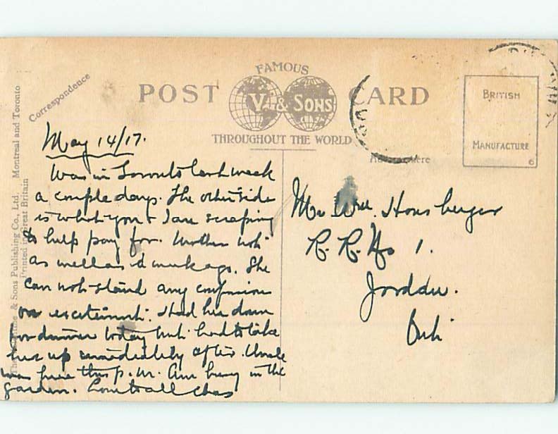 Pre-Chrome BUILDING SCENE Toronto Ontario ON AH5372