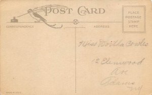 Easter Greetings USA Rabbit Writing on back 