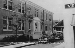 St Augustine Florida Court House Real Photo Vintage Postcard JF686433