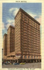 Rice Hotel - Houston, Texas