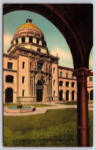 Tucson AZ~Pima Co Courthouse~Mission & Spanish Colonial Revival Styles~Linen PC