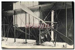 Old Postcard Aviation Wilbur Wright L airplane construction Leon Bollee