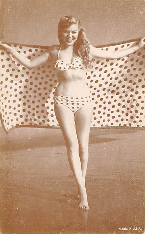 Mutoscope Card Model with a Polka-Dotted Bikini Not a Postcard Unused