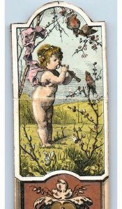 1870s-80s Victorian Label Scrap Cherubs #2 Fab! #6W