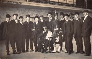 Ireland ? Dufferin Sergeants Gallery Man in Kilt Real Photo Postcard AA69539