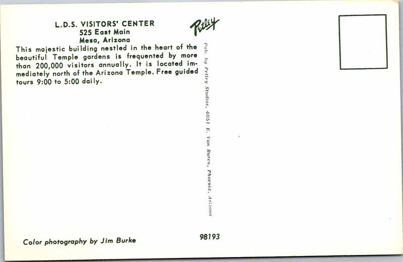 Postcard BUILDING SCENE Mesa Arizona AZ AK3229