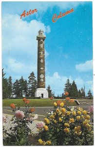 Astor Column Built 1926 to Commemorate Northwest Settlement Astoria Oregon