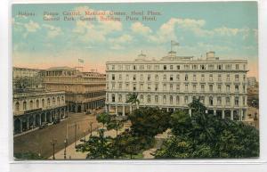 Parque Central Park Gomez Building Plaza Hotel Havana Cuba 1910c postcard