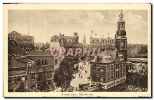 Old Postcard Amsterdam Munttoren