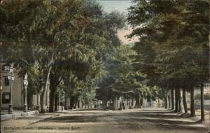 Norwich CT Broadway Looking South c1910 Postcard