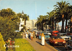 B108496 france Cannes La Croisette Cars Voitures Promenade real photo uk